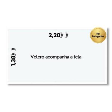 Imagem de Telas telão de projeção para data show e projetor com tiras autocolant