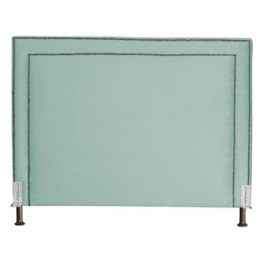 Imagem de Cabeceira de Cama Box Estofada 140 cm Casal Viviane Veludo - Fina Mobí