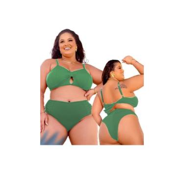 Imagem de Conjunto Biquíni Plus Size Cintura Alta Fio Duplo Lateral Larga - STAR
