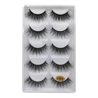 Imagem de Cílios Postiços G5-g6-g8 Mink 5 Pares - Eyelash, G507