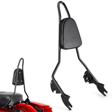 Imagem de Benlari Encosto Sissy Bar adequado para Harley Touring Street Glide Road Glide Road King Electra Glide 2009-2024, preto
