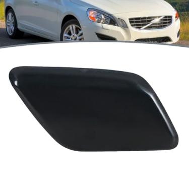 Imagem de JESYMBX Para Volvo V60 S60 2011 2012 2013 Arruela de farol de pára-choques dianteiro Tampa do bocal de jato de spray