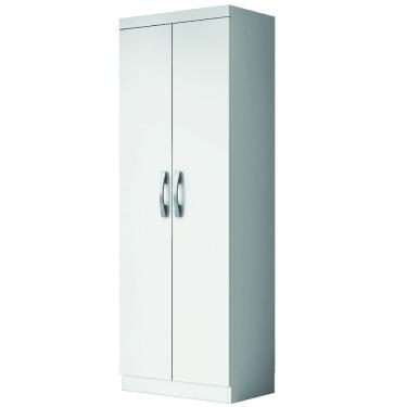 Imagem de Armário Multiuso Organizador Lavanderia 2 Portas 3 Prateleiras 1,70m New Aramóveis Branco