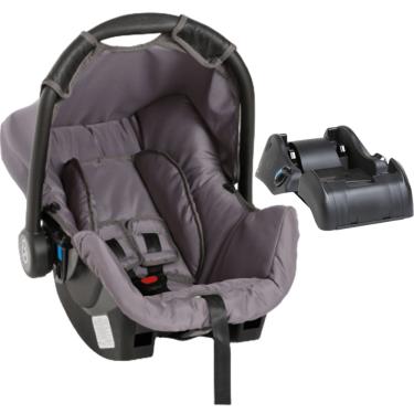 Imagem de Bebe Conforto com Base para Carro Grid Preto Cinza 13kg Galzerano