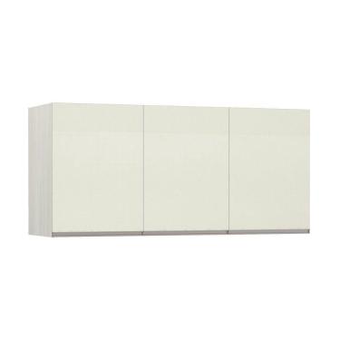 Imagem de Maleiro Ponte Casal 3 Portas Plus 145 Cm Crema Com Kashmir