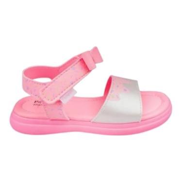 Imagem de Sandalia Lili Rosa Pampili (Branco e Rosa, BR, Criança de 4 a 8 anos, Numérico, P, 27)