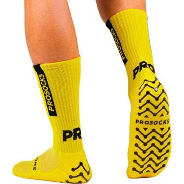Imagem de Meia Esportiva Futebol UltraGrip Original ProSocks, Amarelo, 38/44