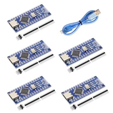 Imagem de AYWHP Placa Nano V3.0 Com Cabo, 5 Peças De Placa Nano Atmega328P, Chip Ch340G 5V 16M, Microcontrolador Compatível Com Arduino Nano (Porta Usb C)