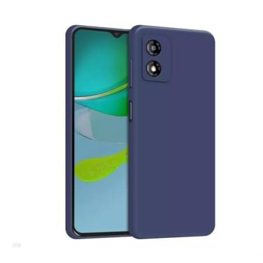 Imagem de Capa Compatível Motorola Edge 40 Neo Silicone Aveludada Premium (AZUL MARINHO)