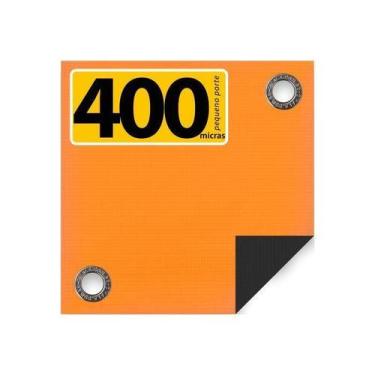 Imagem de Lona CK400 Laranja X Preta 6.5x6 M PVC Cobertura Estática - Cikala