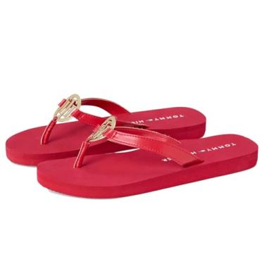 Imagem de Tommy Hilfiger Chinelo feminino Crelina, Vermelho escuro 600, 38