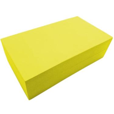 Imagem de Kit 2 Blocos de Yoga AMS EVA 23x13x7cm Leves, Firmes e Antiderrapantes (Amarelo, Kit 2)
