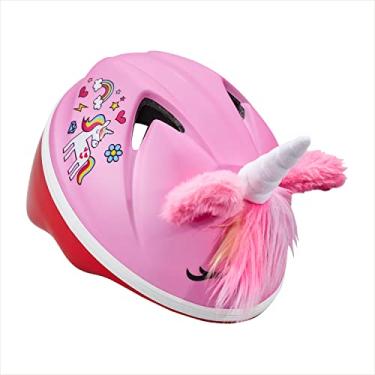 Imagem de Schwinn Capacete infantil de bicicleta com características de personagens 3D, tamanhos infantis e infantis, unicórnio, rosa
