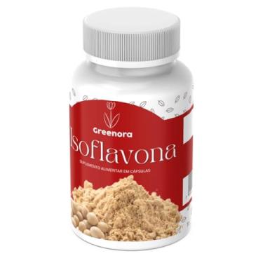 Imagem de Greenora - Isoflavona 60 Cápsulas – Suplemento Natural para Equilíbrio Hormonal Feminino, Alívio dos Sintomas da Menopausa e TPM, Rico em Isoflavonas da Soja, Vegano e Sem Glúten (1)