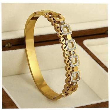 Imagem de Bracelete Cravejado - Banhado A Ouro 18K - Tojoia18K