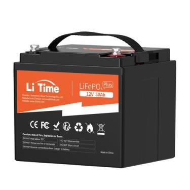 Imagem de Bateria de lítio Litime 12V 50Ah LiFePO4 para motor de pesca