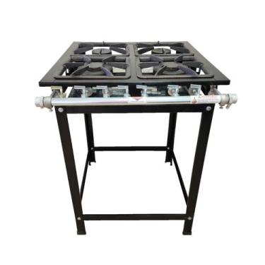 Imagem de Fogão Industrial Silver 4 Bocas 2QS 2QD Baixa Pressão Perfil 5 Cefaz