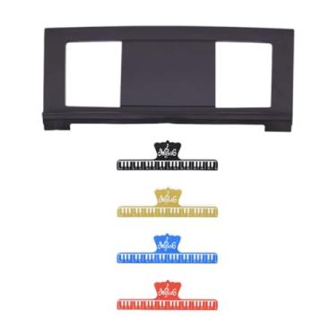 Imagem de Almencla Música do teclado Stand Stand Storage, compacto, teclado Score de Música Acessórios para Piano para Prática para Iniciantes, com Quatro Cores de Clipe de Cores