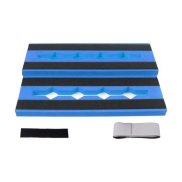 Imagem de Amagogo Placa de Pedal de Efeitos de Guitarra, Suporte de Espuma EVA, Placa de Trilha de Efeitos Antiderrapante Portátil para Baixo, Suprimentos para Performa, Azul