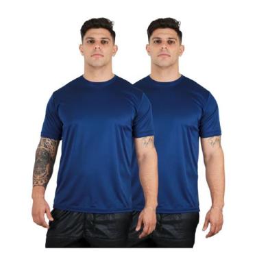 Imagem de Kit 2 Camisetas Dry Fit Premium Básica Academia Esporte UV50 - TRV, 2 