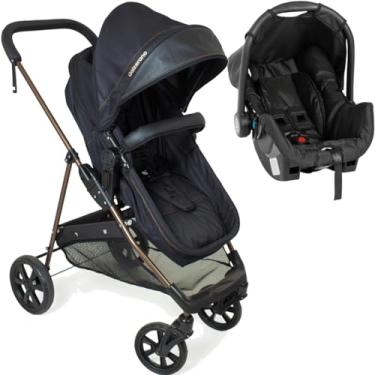 Imagem de Carrinho de Bebe Bebe Conforto Galzerano Napoli Preto Cobre