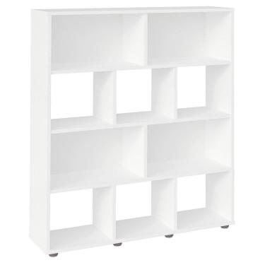 Imagem de Estante Livreiro 10 Nichos 109x91 Cm Branco Arly Branco