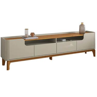 Imagem de Rack Flip 180cm 4 Portas para TV até 75 Polegadas Patrimar Cor Off White Cinamomo