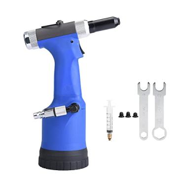 Imagem de CZCZC Rebitador pneumático, conjunto de pistola de rebite pneumático profissional, pistola de rebitagem de ar, ferramenta hidráulica para rebites 2,4/3,2/4,0/4,8 mm, KP-708/708X