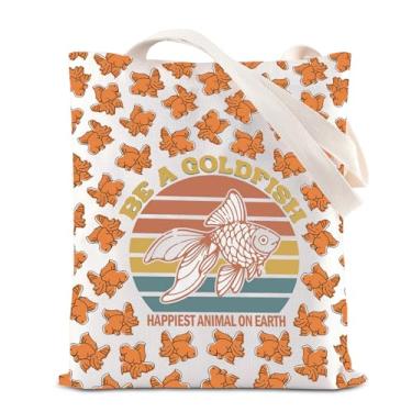 Imagem de ENSIANTH Be a Goldfish TV Show Merch Soccer Football Coach Gifts Drama Sport TV Show Merchandise Soccer Lover Tote Bag, Bolsa Goldfish