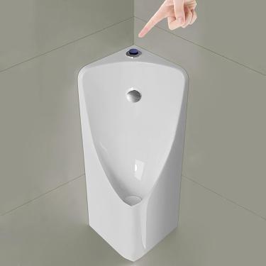 Imagem de Urinais de canto para homens derramam prova, mictório para homens derramam à prova de noite, urinários para homens banheiros, urinários de cerâmica,