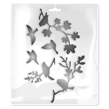 Imagem de Mimo Faca de Corte Embossing - Pássaros na Árvore - 6 Pç - Faz Cortes Precisos em Diversos Materiais - É Muito Fácil de Usar na Máquina de Corte e Relevo Mimo Embossing