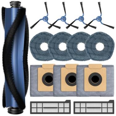 Imagem de Kit de Acessórios Lacvik X10 Pro Omni para Robô Aspirador Eufy X10 Pro, 1 Escova Principal + 2 Filtros Hepa + 4 Almofadas de Esfregão + 3 Sacos de Vácuo + 4 Escovas Laterais