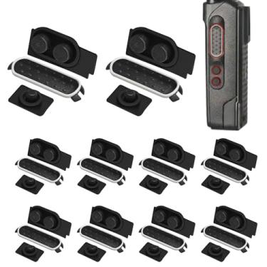 Imagem de Pacote com 10 botões de substituição XPR3500e Launch Talk PTT para Motorola XPR3500e XiR P6600i XiR P6620i Walkie-Talkie