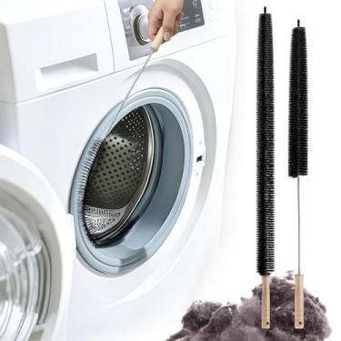 Imagem de Teiniuby Conjunto de 2 peças de escova de ventilação para limpador de secador, kit de limpeza de ventilação para secadora de roupas, escova de fiapos, limpador de ventilação com escova de vácuo