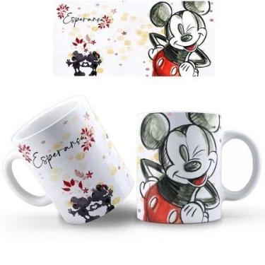 Imagem de Caneca Mickey e Minnie COM SEU NOME de Porcelana - loja dinka