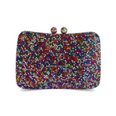 Imagem de Bolsa Clutch Carteira De Mão Festa Luxo Ostentação Liz (Colorido)