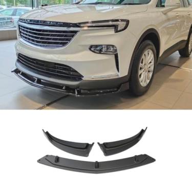 Imagem de Para Enclave 2020 Car Front Bumper Lip Splitter Diffuser Body Kit Gloss Black Bumper Protector Modification Part (preto fosco)