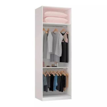 Imagem de Closet Modulado 80,4cm Cabideiro (Altura: 236cm) Sem Porta Prestige Lu