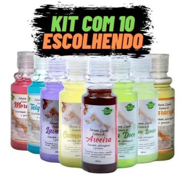Imagem de Kit Sabonetes Líquidos Aroeira Cosmética 200mL  Morango, Lavanda, Aroe