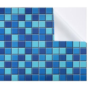 Imagem de Syhood Patch de vinil para revestimento de piscina autoadesivo PVC vinil reparo patch plástico inflável kit de reparo de piscina para barco inflável (71 x 101 cm, azul-petróleo)