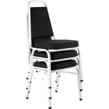 Imagem de Kit Com 3 Cadeiras Empilháveis Linha Hotel Plus em acabamento de cor P