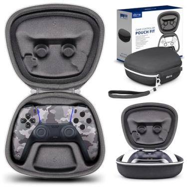 Imagem de sisma Travel Case Compatible with PS5 DualSense Wireless Controller, Playstation 5 Controller Holder Home Safekeeping Protective Cover Storage Case Carrying Bag - Black