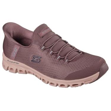 Imagem de Skechers Tênis feminino Glide-Step-Vibey Hands Free Slip-ins, Burg = Borgonha, 39