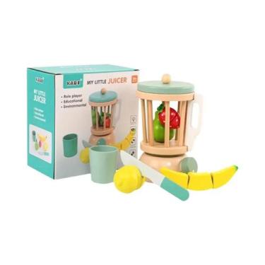 Imagem de Espremedor De Cozinha De Madeira Para Crianças, Máquina De Suco De Sim