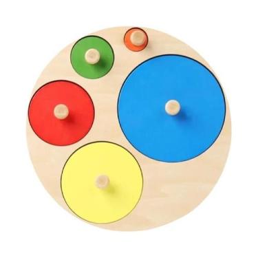 Imagem de Montessori Quebra-cabeça De Madeira Para Bebês, Brinquedos Em Forma De