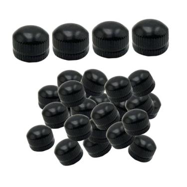 Imagem de Ｂｅｓｇａ 100 peças de tampas de parafuso M4 para luminárias, porcas de botão de ferro serrilhado, ferragens para luminárias pendentes de piso, corredor, Preto