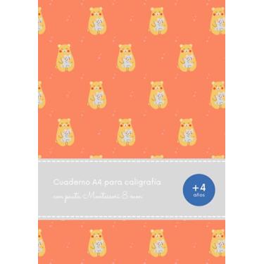 Imagem de Cuaderno A4 para caligrafía con pauta Montessori 8 mm: Libreta pauta Montessori 8 mm | Caligrafía para niños | 82 páginas pautadas en blanco para escritura