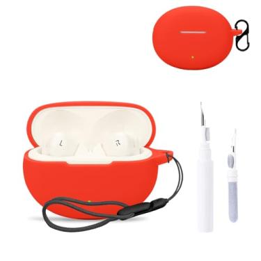 Imagem de Capa protetora para OnePlus Nord Buds 3, capa protetora para fone de ouvido NOUKAJU (com mosquetão + cordão + caneta de limpeza) à prova de quedas, à prova de choque, à prova de poeira, capa protetora