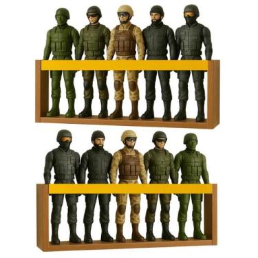 Imagem de 2 Estantes organizadoras para brinquedos bonecos super heróis, Marvel,