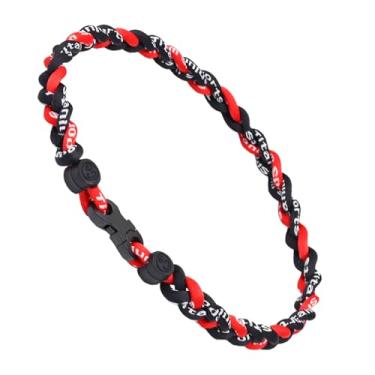 Imagem de VIEKIER Colar de beisebol de 45,7 cm, colar moderno de tornado de corda tripla para fãs de esportes, 18 Inch, Nylon, Sem Pedra Preciosa